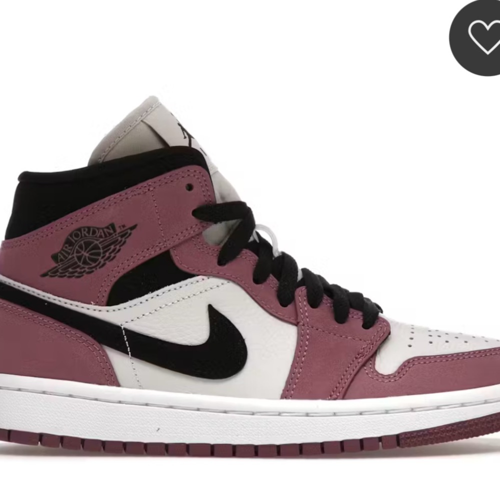 Jordan Women's Sneakers - Black and Mauve